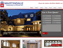 Tablet Screenshot of martindalewindow.com